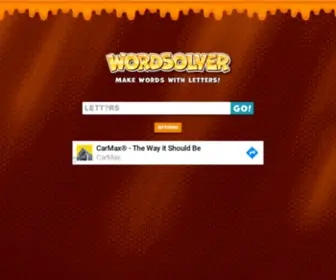 Wordsolver.net(WordSolver rearranges letters into words and) Screenshot