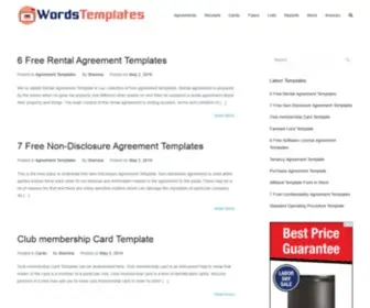 Wordstemplates.com(Word TemplatesCollection of free Word) Screenshot