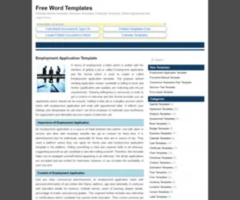 Wordstemplates.org(Free Word Templates) Screenshot