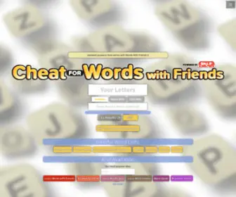 Wordswithfriendssnapcheat.com(Cheats for Words With Friends) Screenshot