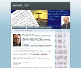 Wordwisehymns.com(Their history and meaning) Screenshot