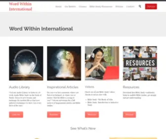 Wordwithin.org(Free Inductive Bible Study Guides and Resources by Gail Knox) Screenshot