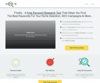Wordze.com(Free Keyword Research Tool) Screenshot