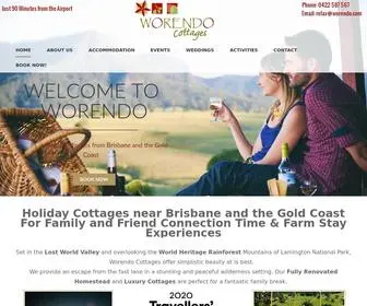 Worendo.com(Holiday Cottages near Brisbane for Romantic) Screenshot