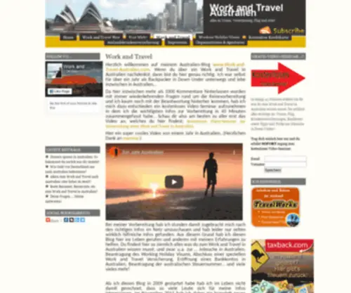 Work-AND-Travel-Australien.com(Work AND Travel Australien) Screenshot