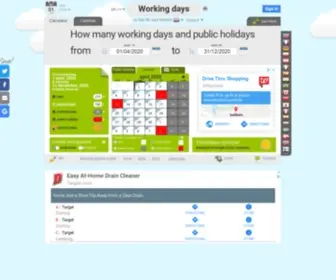 Work-DAY.co.uk(Business days calculator in the UK and Ireland) Screenshot