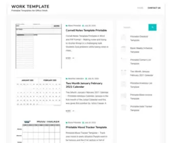Work-Template.com(Work Template) Screenshot