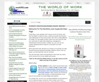 Work911.com(Building A Better Workplace And Better Learning) Screenshot
