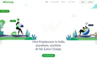 Workafy.com(Hire Expert Freelancers Online) Screenshot