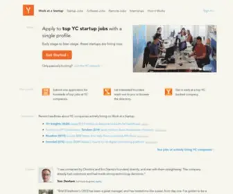Workatastartup.com(Startup Jobs at YC Companies in Engineering) Screenshot