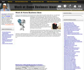 Workathomebusinessideas.com(Work at Home Business) Screenshot