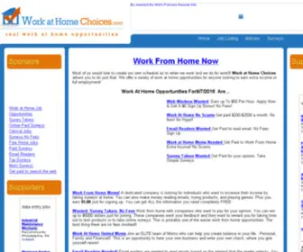 Workathomechoices.com(Work At Home Choices) Screenshot