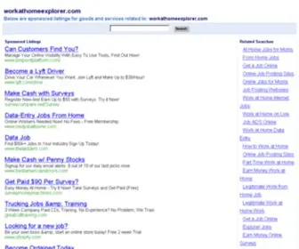 Workathomeexplorer.com(Free Work at Home Job Opportunities) Screenshot