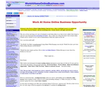 Workathomeonlinebusiness.com(Work At Home Online Business Opportunity Store) Screenshot