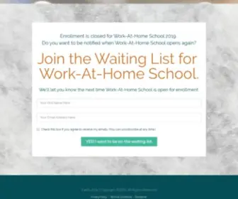 Workathomeschool.com(Work-At-Home School) Screenshot