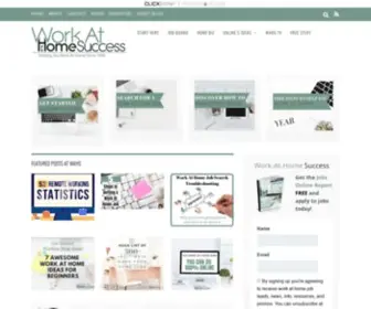 Workathomesuccess.com(Work At Home Success) Screenshot