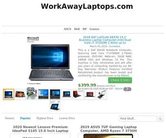 Workawaylaptops.com(Asus) Screenshot