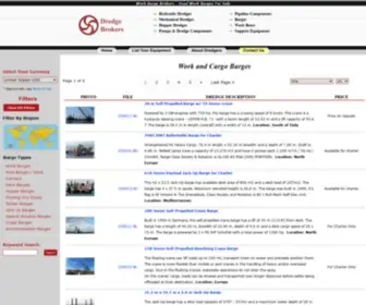 Workbargebrokers.com(Dredge Brokers LLC) Screenshot
