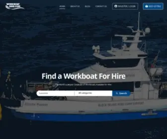 Workboathire.com(Vessels & Work Boats For Hire) Screenshot