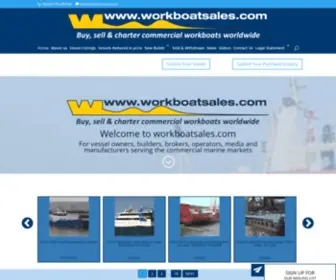 Workboatsales.com(Sell or Charter Commercial Workboats Worldwide) Screenshot