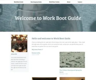 Workbootguide.com(Work Boot Guide) Screenshot