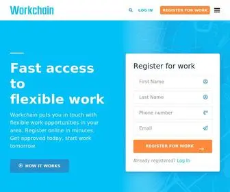 Workchain.co.uk(Find temporary work) Screenshot