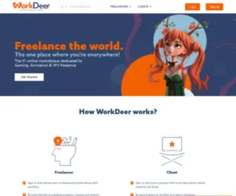 Workdeer.com(#1 Freelancers Marketplace) Screenshot