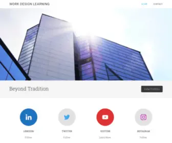 Workdesignlearning.com(Beyond Tradition) Screenshot