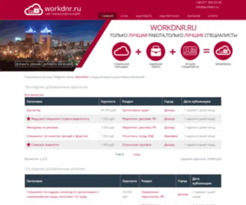 Workdnr.ru(Cайт) Screenshot