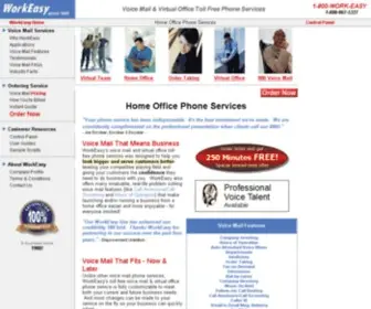 Workeasy.com(Voice Mail & Virtual Office Toll Free Phone Services) Screenshot