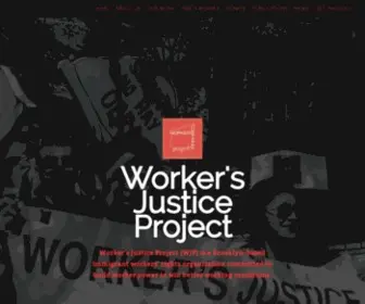 Workersjustice.org(Worker's Justice Project) Screenshot