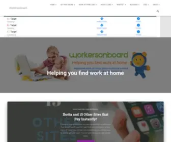 Workersonboard.com(Helping you find work at home) Screenshot