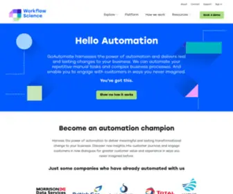 Workflow-Science.com(Workflow Science GoAutomate) Screenshot