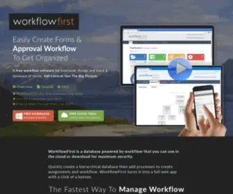 Workflowfirst.com(Free Workflow Software) Screenshot