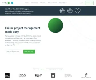 Workflowmax.com(Project Management Software) Screenshot