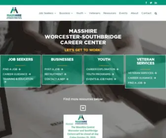 Workforcecentralma.org(Workforce Central Career Center) Screenshot