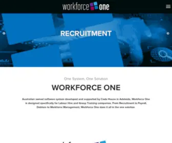 Workforceone.com.au(Workforce One) Screenshot