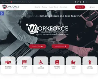 Workforcesolutionsctx.com(Creating futures by bringing people and jobs together) Screenshot