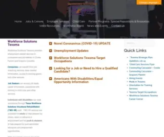 Workforcesolutionstexoma.com(Creating Workforce Solutions) Screenshot