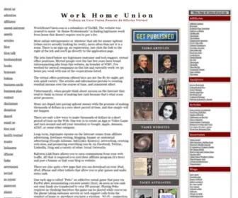 Workhomeunion.com(Work From Home) Screenshot