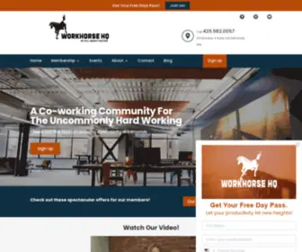 Workhorsehq.com(Coworking Space in Edmonds WA) Screenshot