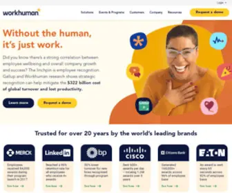 Workhuman.com(Creating a More Human Workplace) Screenshot