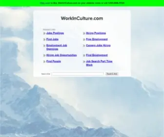 Workinculture.com(The Leading Work Site on the Net) Screenshot
