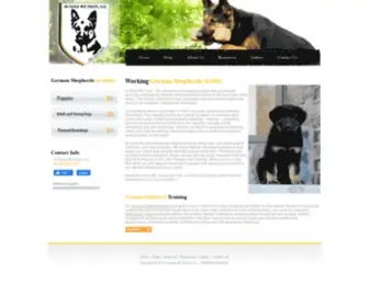 Working-GSD.com(Working German Shepherds by In Dogs We Trust) Screenshot