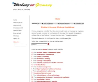 Working-IN-Germany.com(Working IN Germany) Screenshot