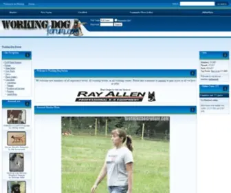 Workingdogforum.com(Working Dog Forums) Screenshot