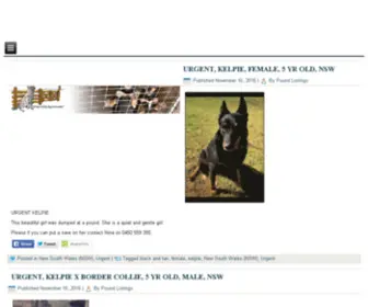 Workingdogrescue.com.au(Giving working dogs a new start) Screenshot