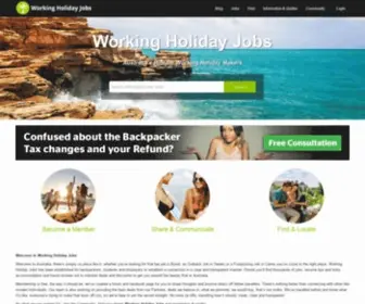 Workingholidayjobs.com.au(Working Holiday Jobs Australia) Screenshot