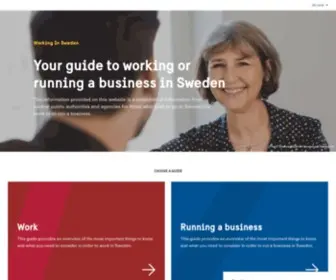 Workinginsweden.se(Your guide to working or running a business in Sweden) Screenshot