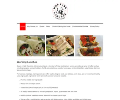 Workinglunches.info(Working Lunches) Screenshot